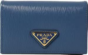 Prada Vitello 'Move' Signature Logo Plaque Card Case, Baltico 